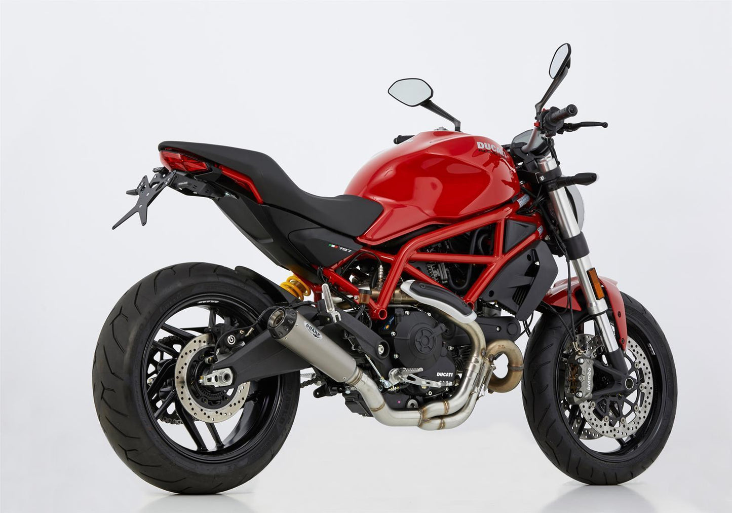 SHARK TRC-10 Auspuff Komplettanlage passend für Ducati Scrambler Icon 2017-2020 - Kama Bike Parts