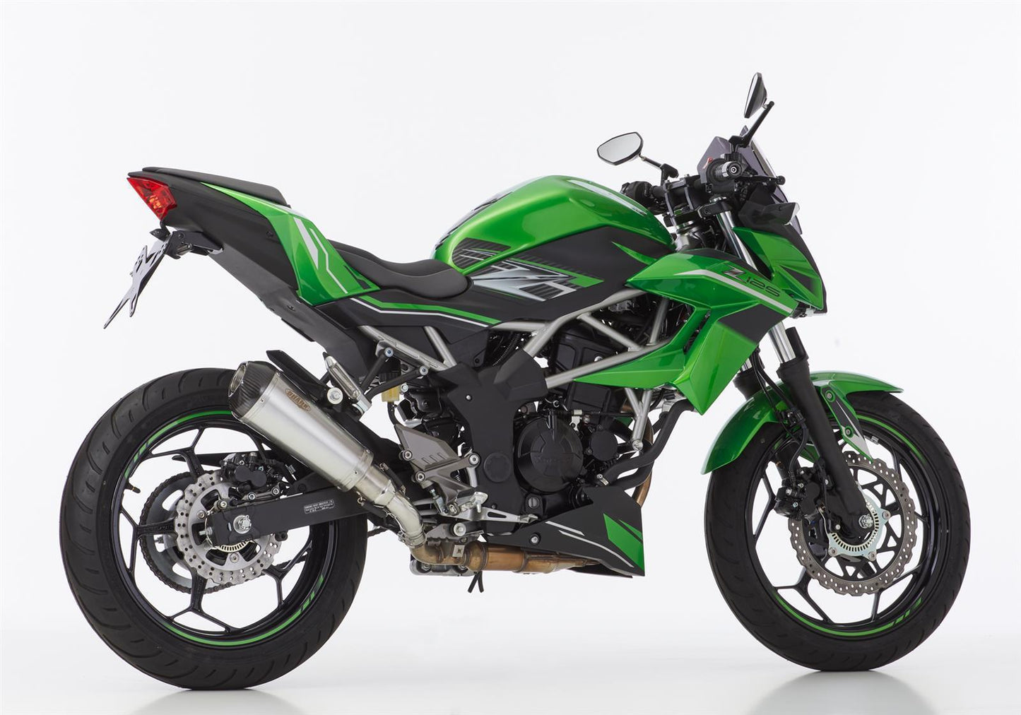 SHARK DSX-7 Auspuff Super Short passend für Kawasaki Ninja 125 2019-2024 - Kama Bike Parts