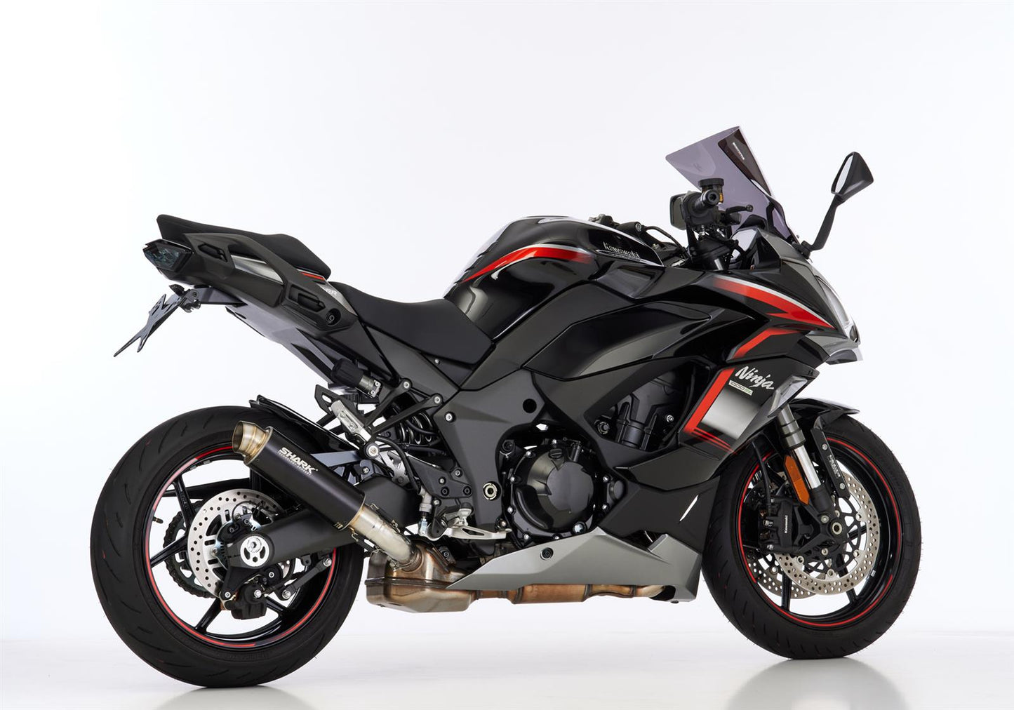 SHARK SRC 4 Auspuff Super Short passend für Kawasaki Ninja 1000 SX 2020-2024 - Kama Bike Parts