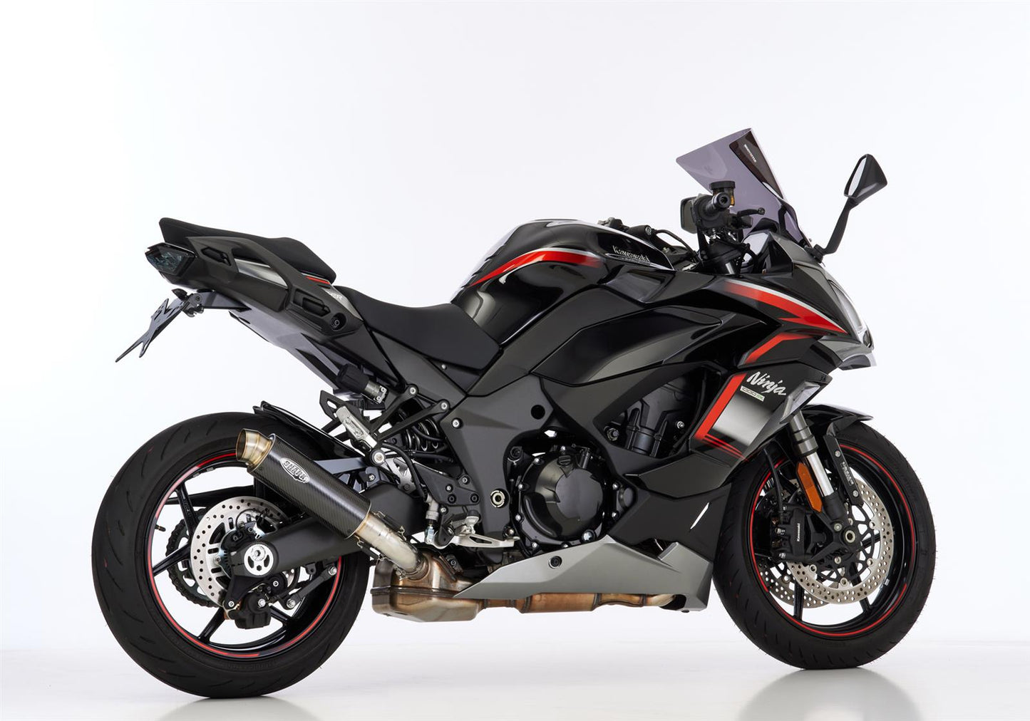 SHARK SRC 4 Auspuff Super Short passend für Kawasaki Ninja 1000 SX 2020-2024 - Kama Bike Parts