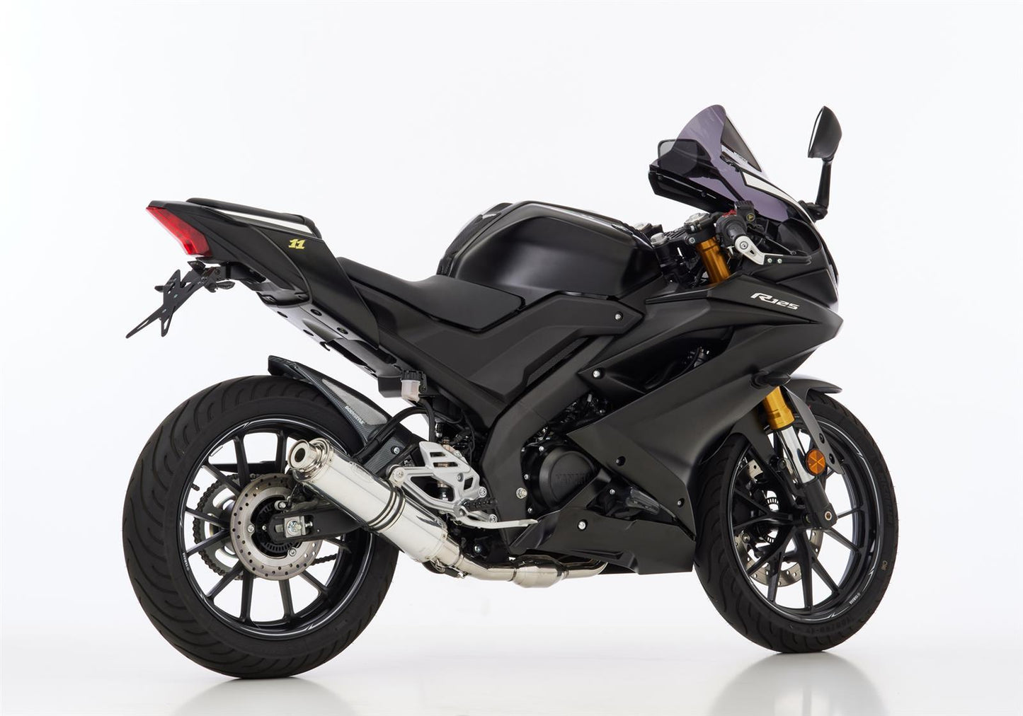 HURRIC Supersport Auspuff passend für Yamaha MT-125 2021-2024 - Kama Bike Parts