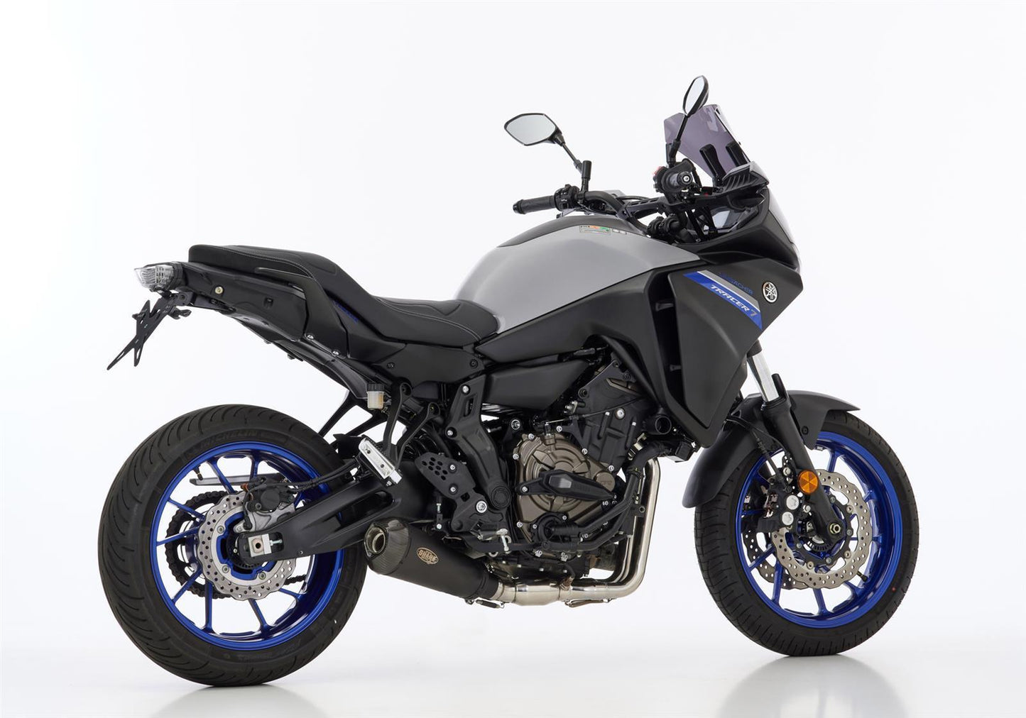 SHARK DSX-7 Auspuff Komplettanlage passend für Yamaha MT-07 2021-2024 - Kama Bike Parts