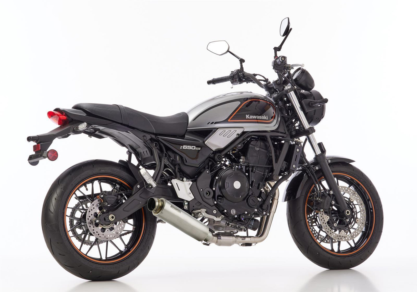 SHARK SRC 4 Auspuff Komplettanlage passend für Kawasaki Z650 RS 2022-2023 - Kama Bike Parts