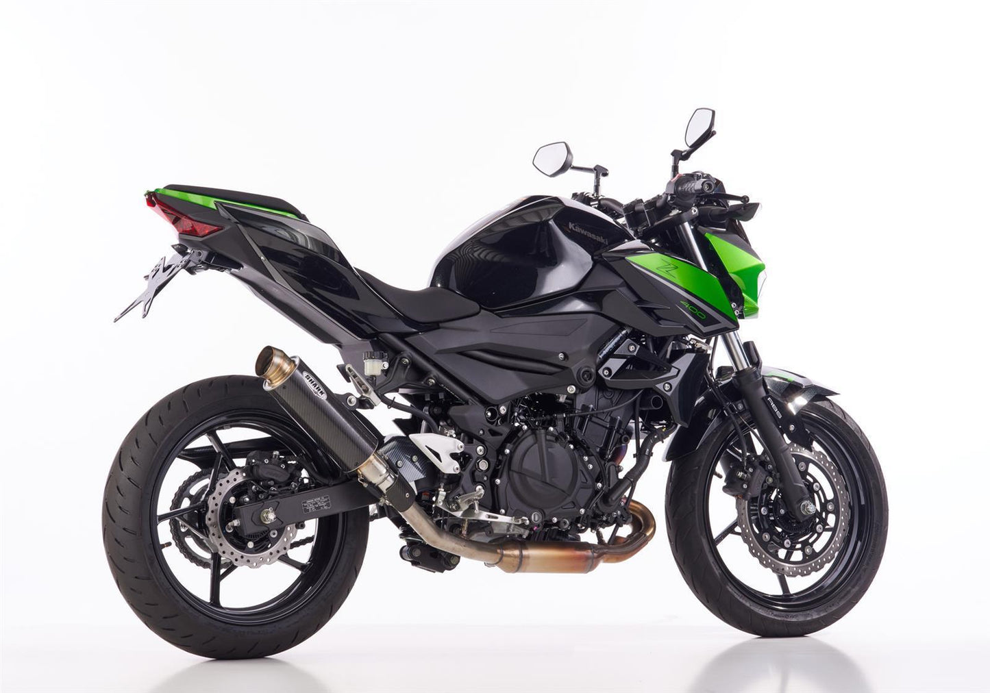 SHARK SRC 4 Auspuff Super Short passend für Kawasaki Z400 2022-2024 - Kama Bike Parts