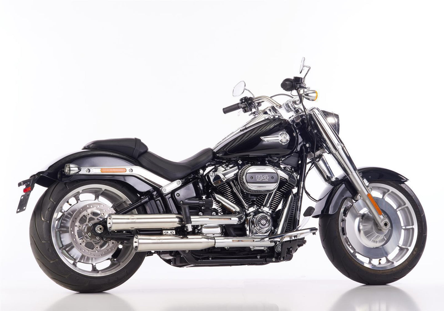 FALCON Auspuff passend für Harley Davidson SOFTAIL Fat Boy 114 2021-2024 - Kama Bike Parts