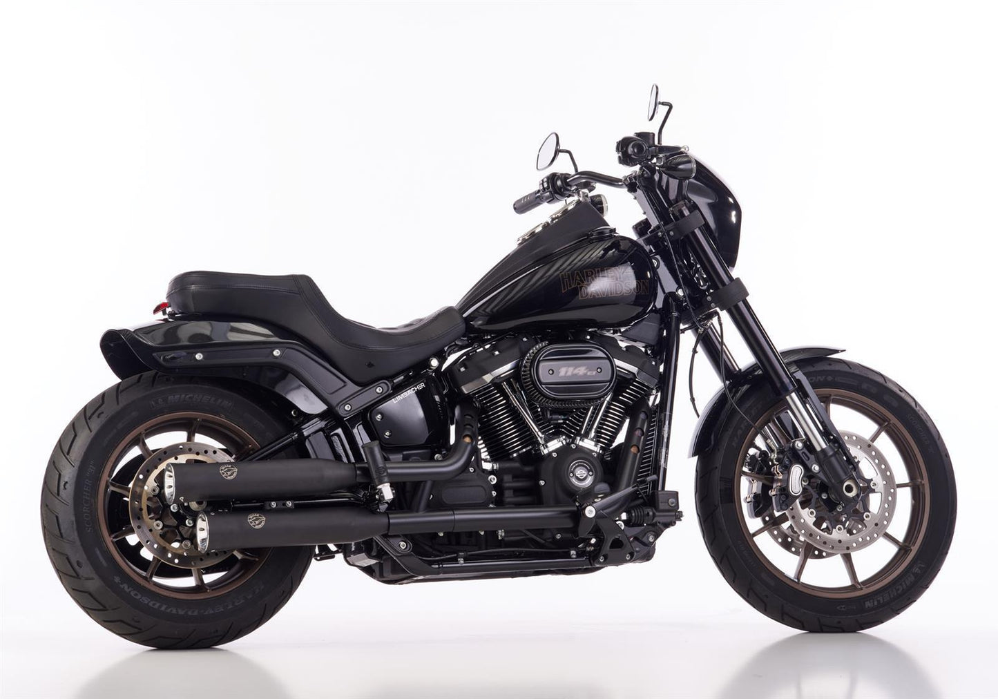 FALCON Auspuff passend für Harley Davidson SOFTAIL Low Rider S 114 2021-2021 - Kama Bike Parts
