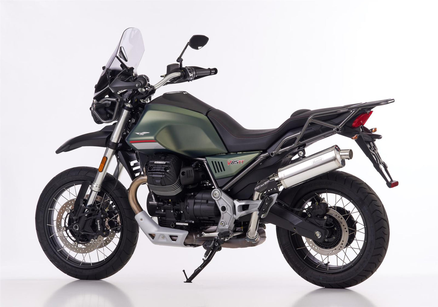 HURRIC Rac 1 Auspuff passend für MOTO GUZZI V85 TT 2021-2024 - Kama Bike Parts