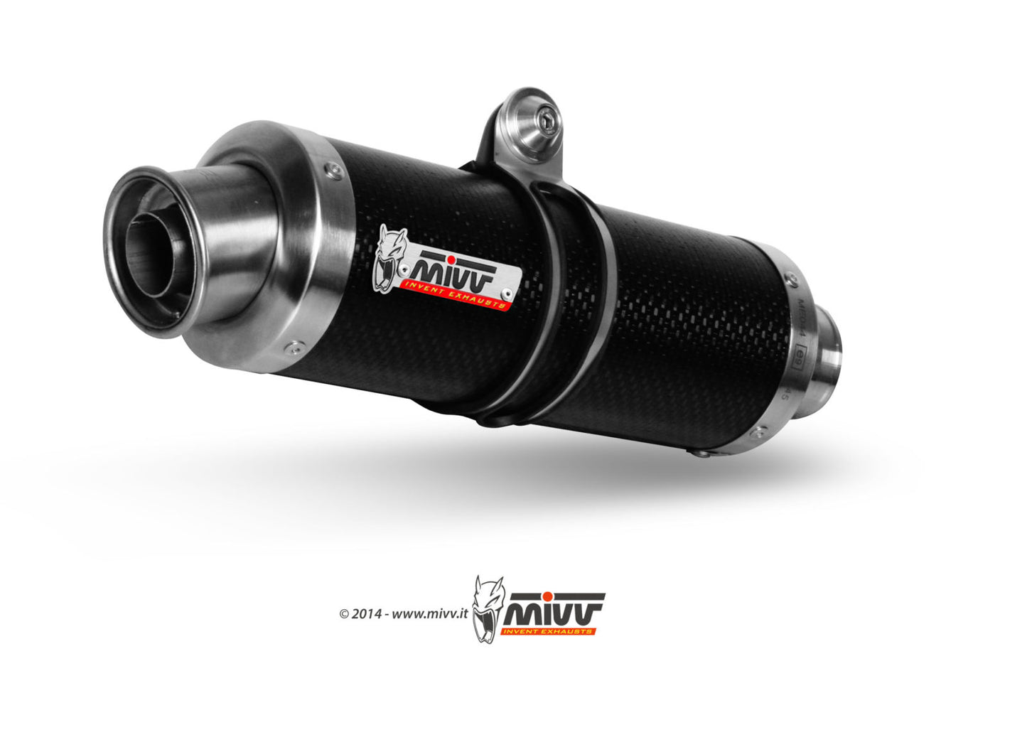 MIVV GP Auspuff Komplettanlage Carbon passend für Honda CBR 125 R 2004-2010