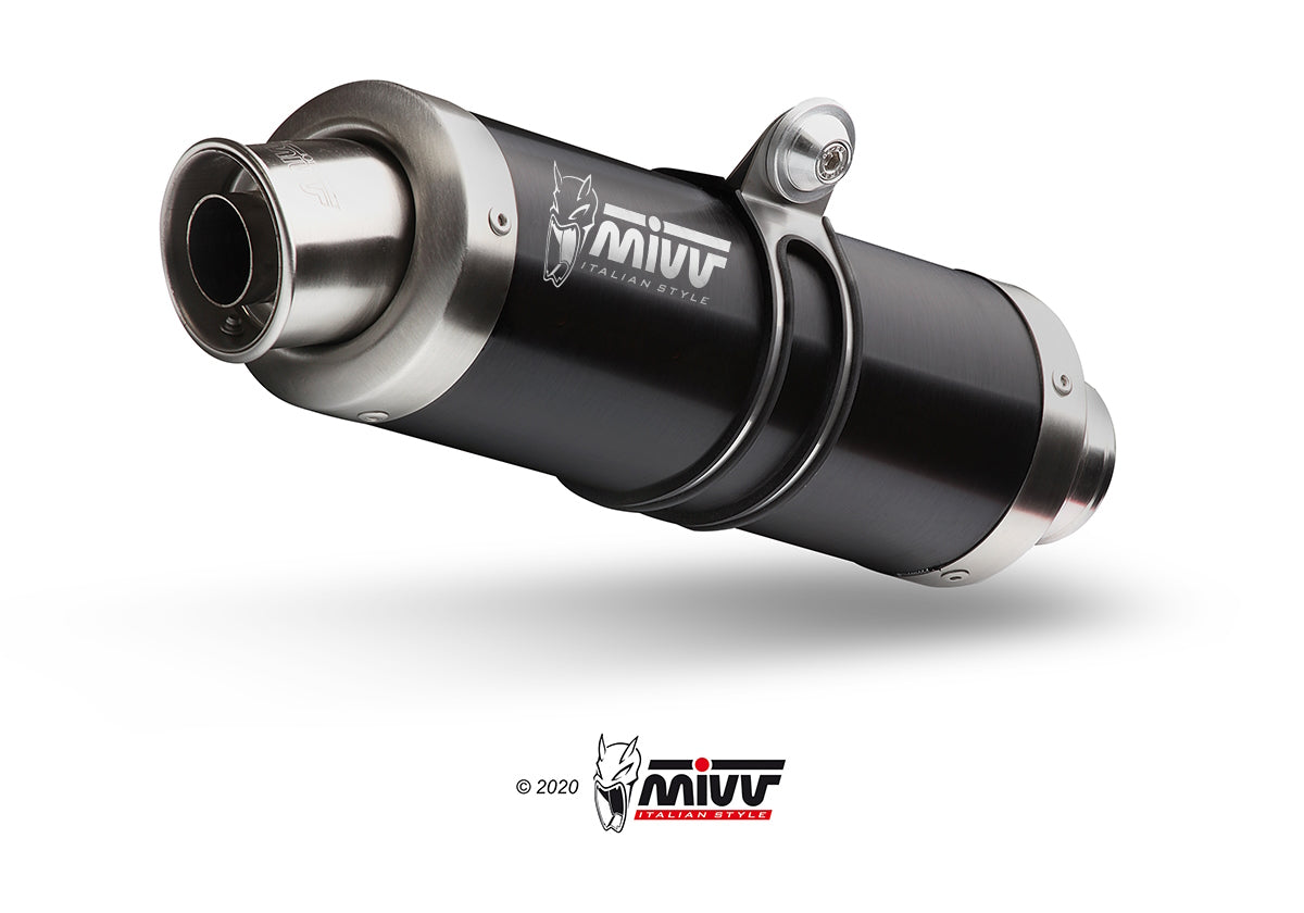 MIVV GP Auspuff Edelstahl schwarz passend für Yamaha FZ1 / FZ1 Fazer 2006-2016