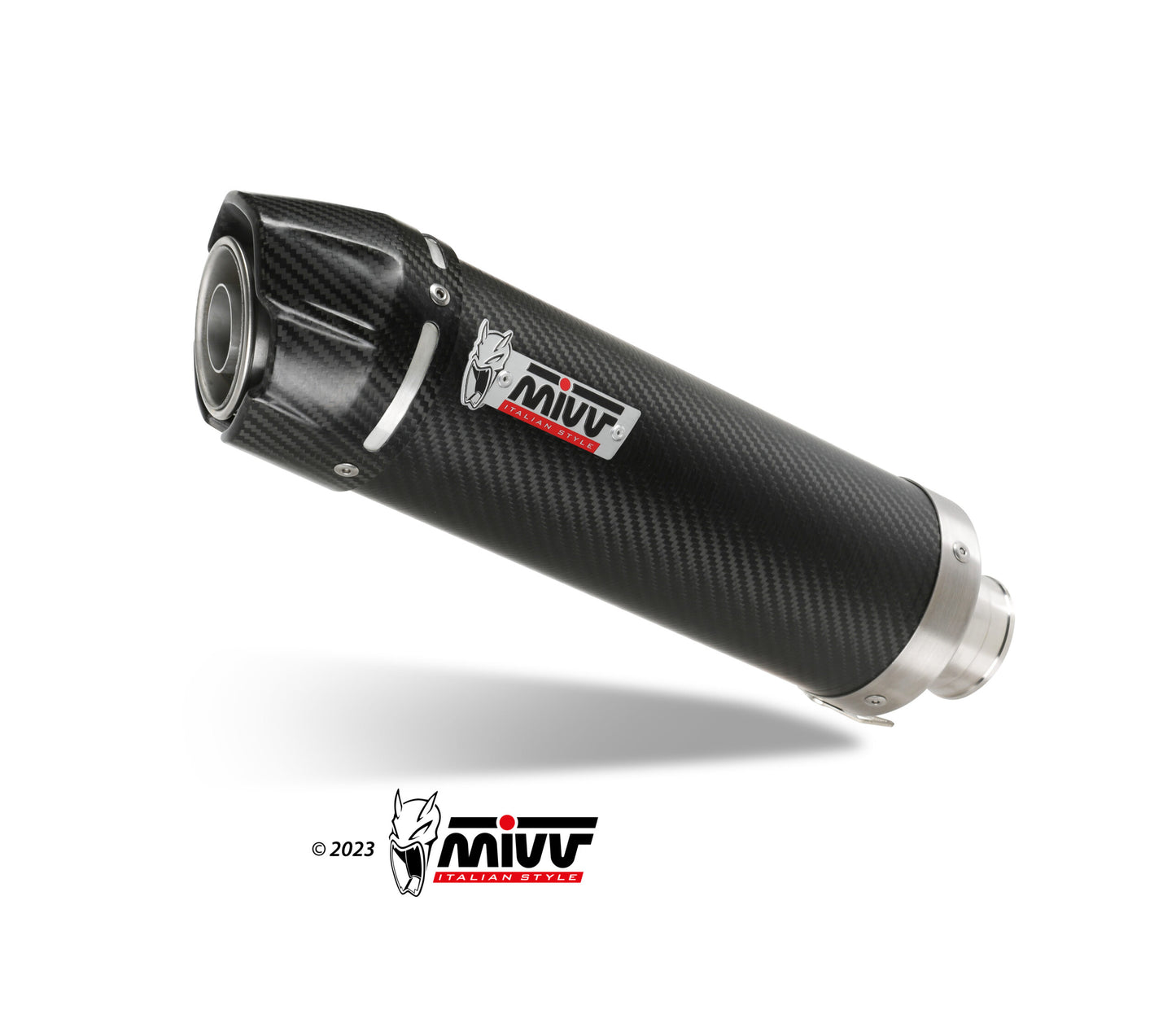 MIVV GP-C Auspuff Komplettanlage Carbon passend für VOGE BRIVIDO 125 R 2023-2024