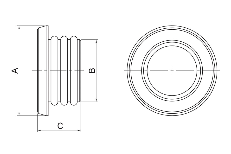 HIGHSIDER CNC FRAME CAP Set Abdeckkappen Set passend für BMW RnineT - Kama Bike Parts