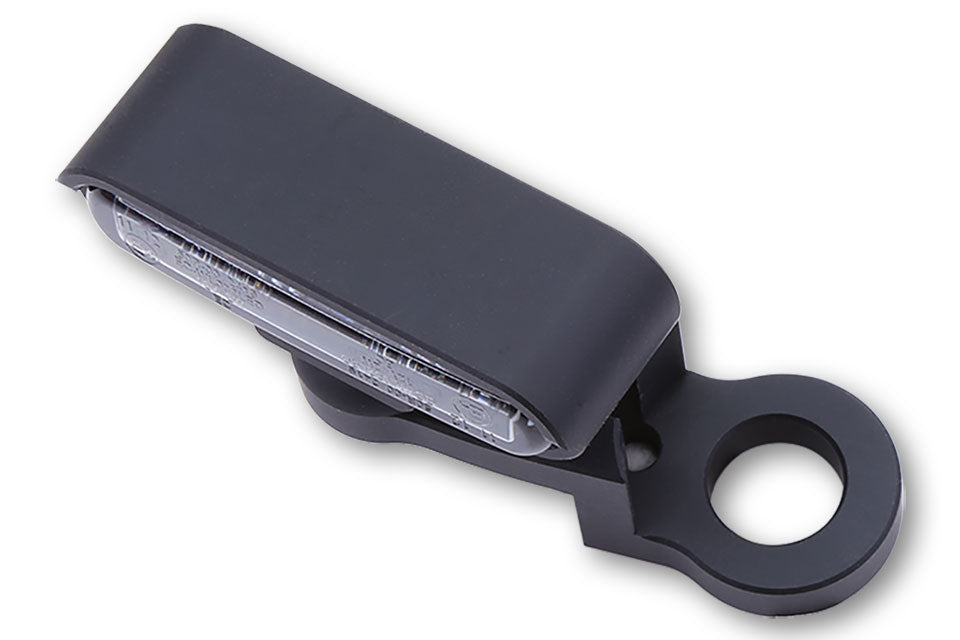 HIGHSIDER LED Blinker mit CNC Spiegelbefestigung TYP 2 schwarz - Kama Bike Parts