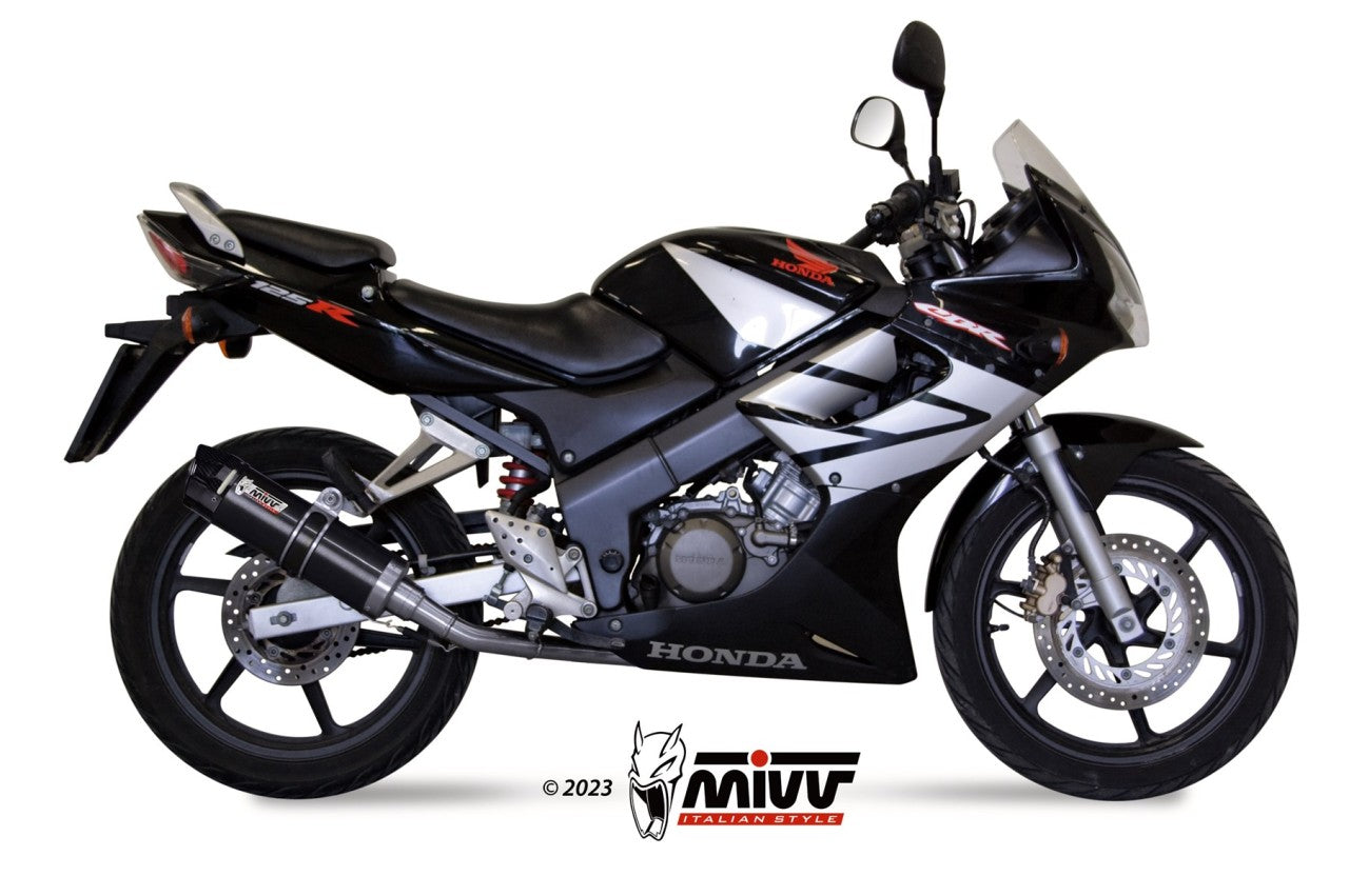 MIVV GP-C Auspuff Komplettanlage schwarz passend für HONDA CBR 125 R 2004-2010