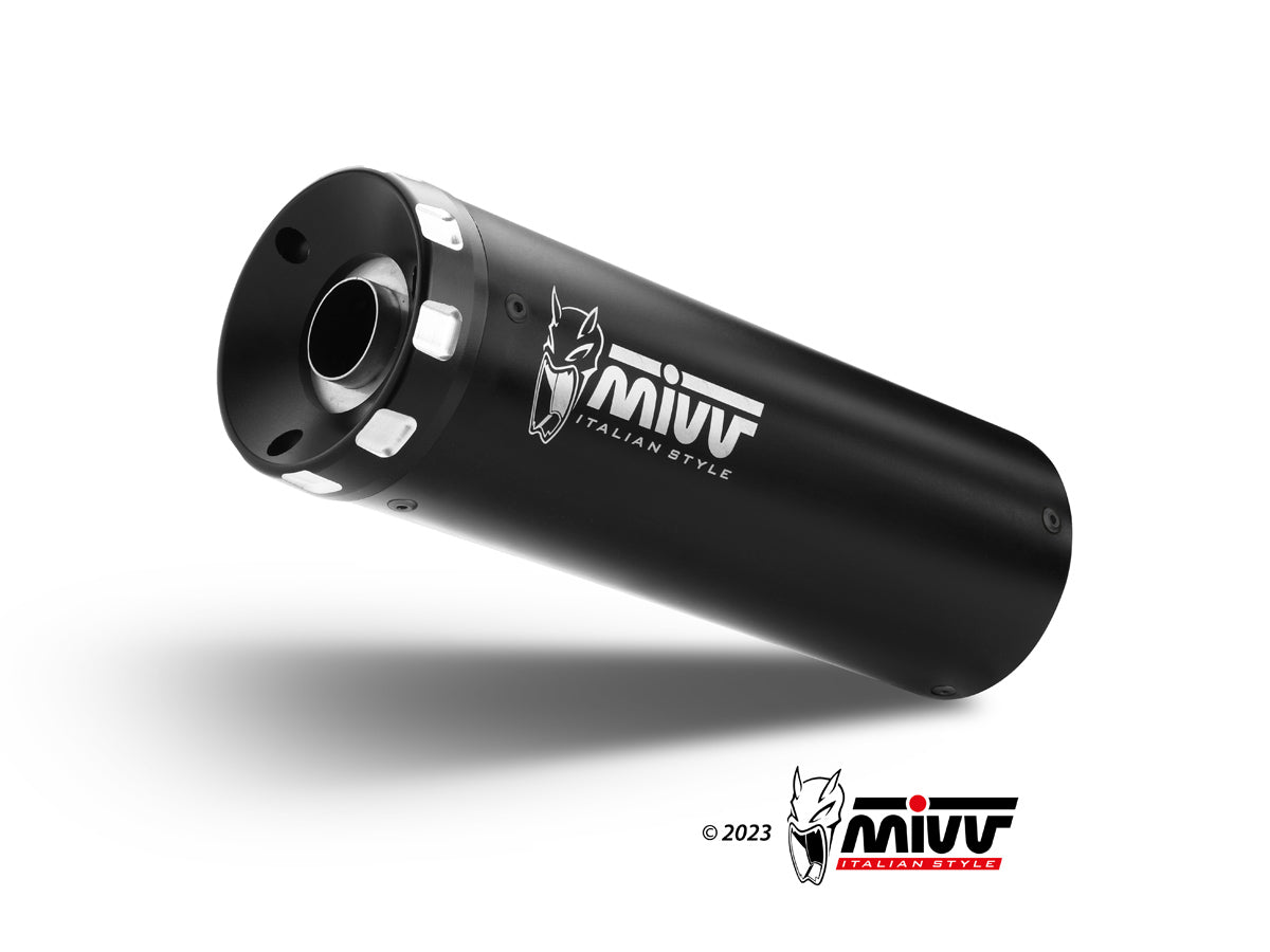 MIVV HR-1 Auspuff schwarz passend für MOTO GUZZI V7 STONE 2021-2024