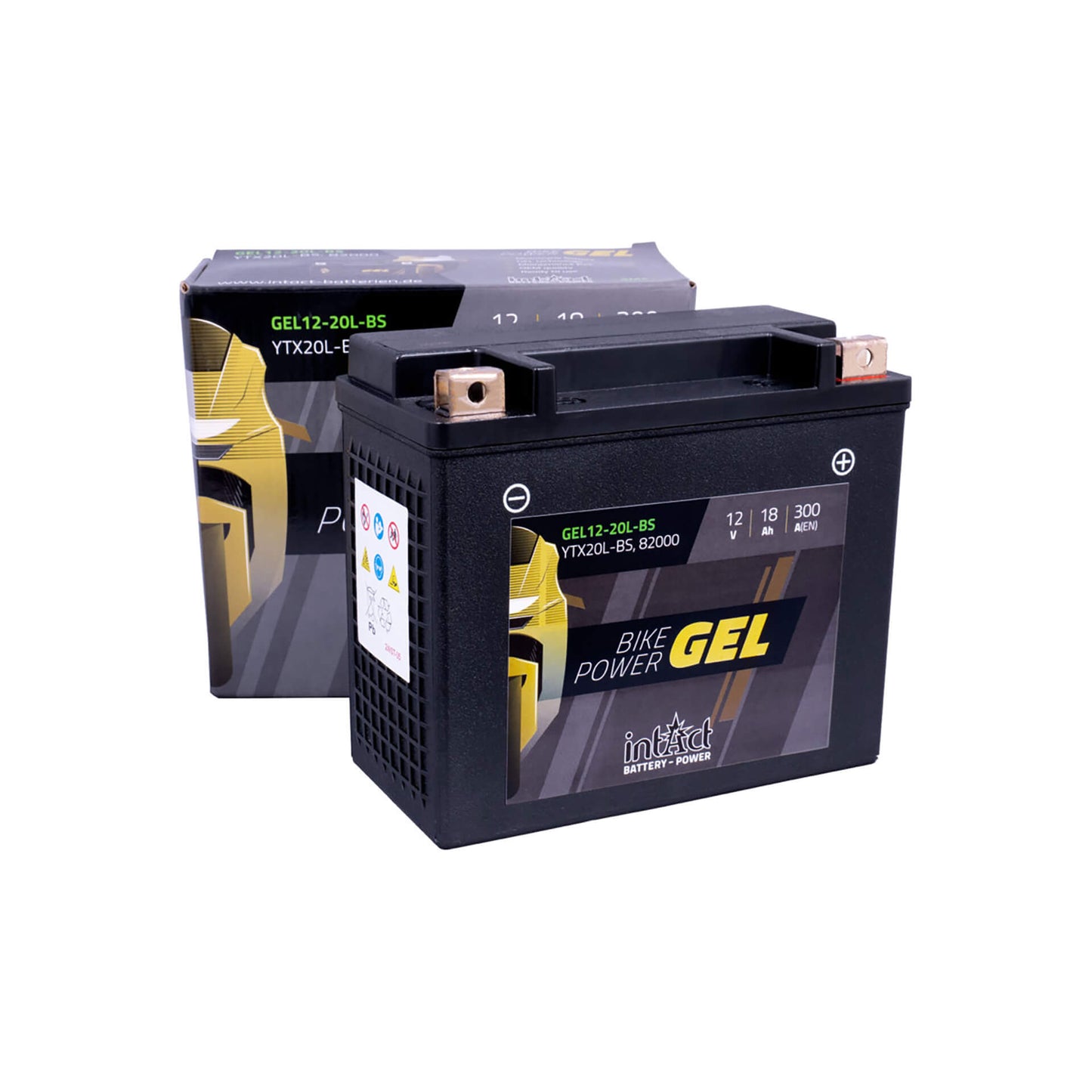 INTACT Bike Power GEL Batterie YTX20L-BS - Kama Bike Parts