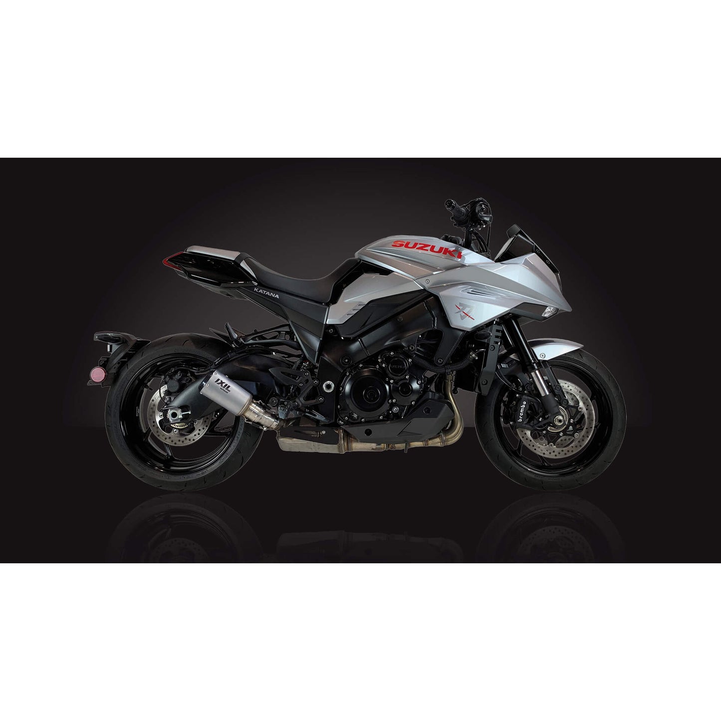 RC Edelstahl Auspuff passend für Suzuki GSX 1000 S/F 2015-2016 Katana 2019-2021 - Kama Bike Parts