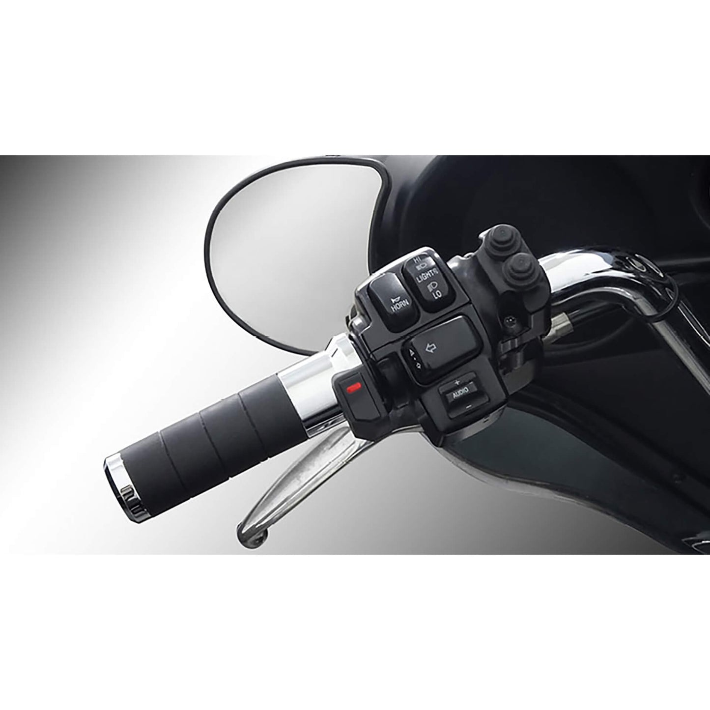 KOSO Heizgriffe Titan-X passend für Fahrzeuge mit elektronischem Gasgriff chrom - Kama Bike Parts