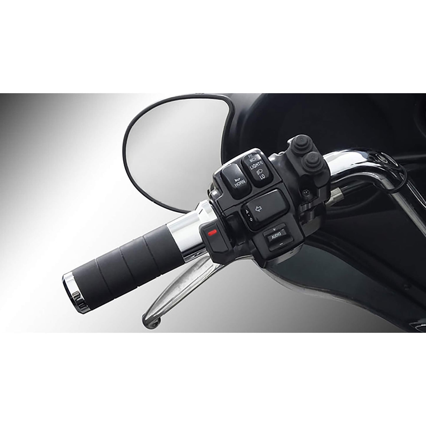 KOSO Heizgriffe Titan-X passend für Fahrzeuge mit integriertem Schalter chrom - Kama Bike Parts