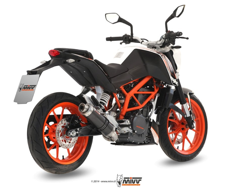 MIVV GP Auspuff schwarz passend für KTM 390 Duke 2013-2016