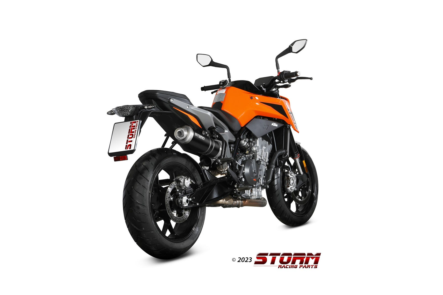 STORM GP Auspuff schwarz passend für KTM 790 / 890 DUKE 18-23