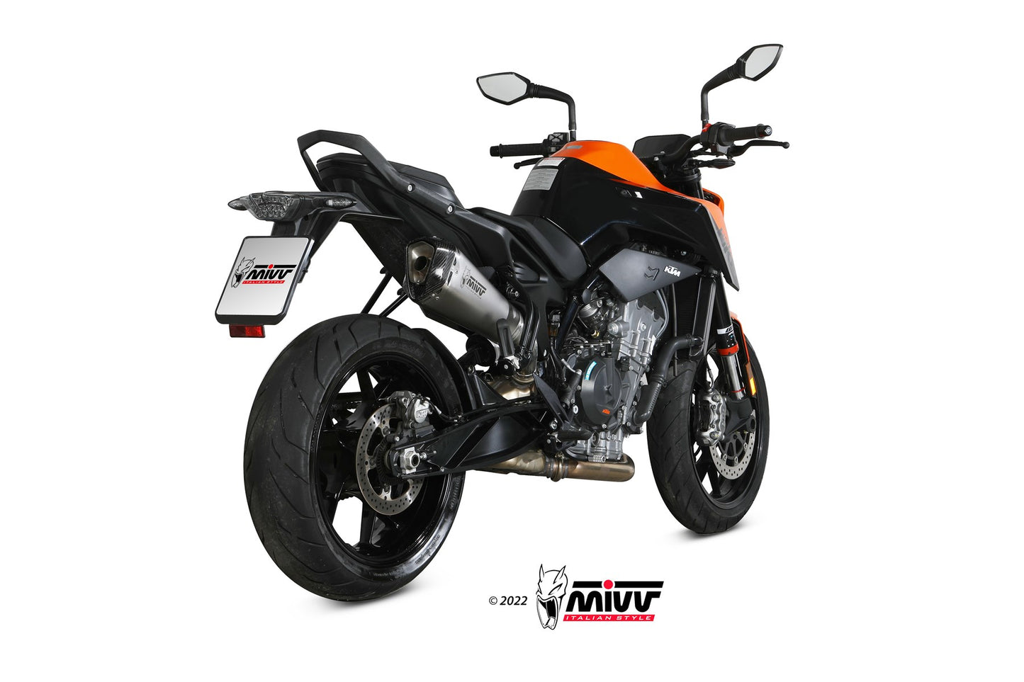 MIVV Delta Race Auspuff Edelstahl passend für KTM 790 / 890 DUKE 2018-2024