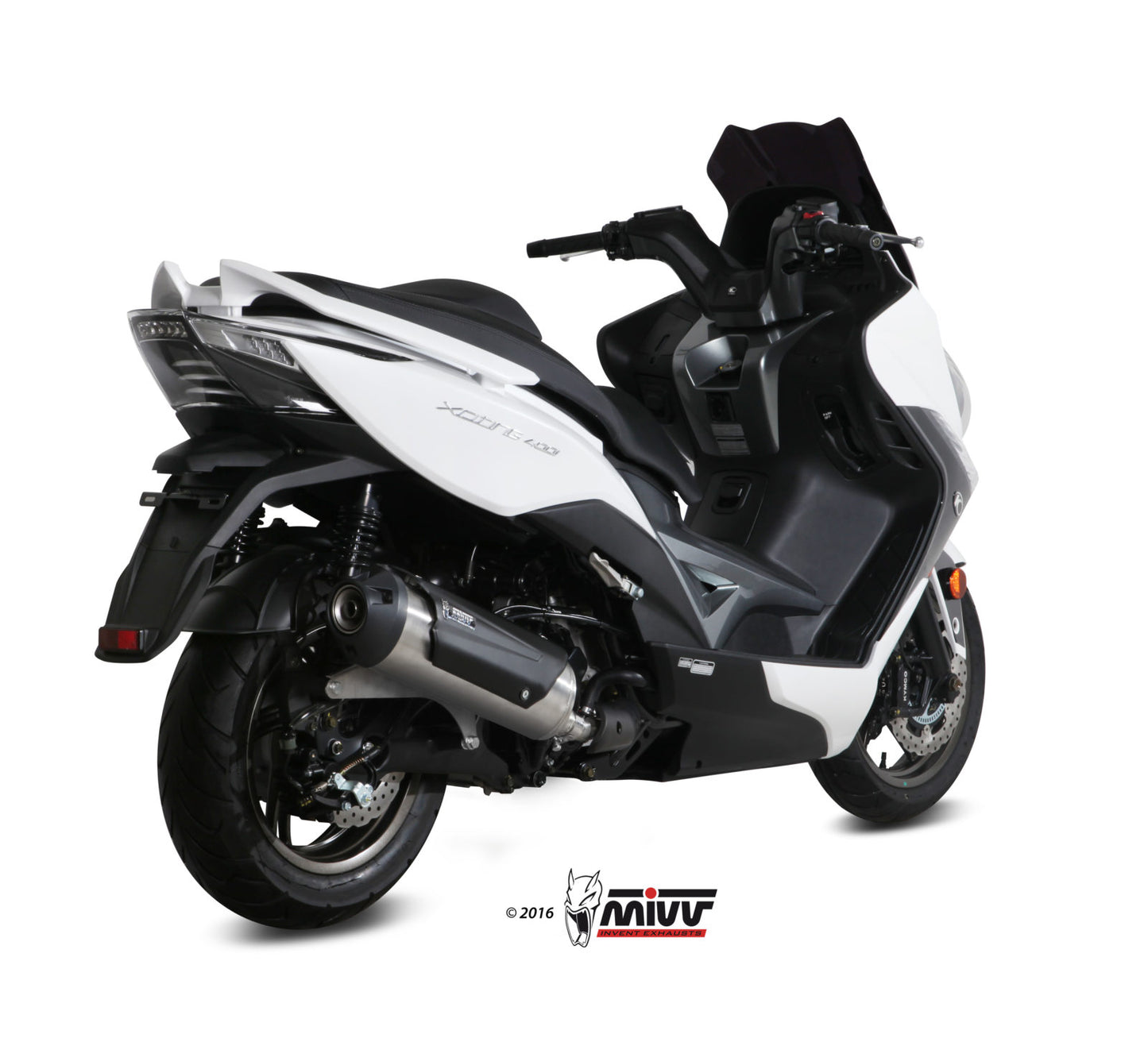 MIVV URBAN Auspuff Komplettanlage passend für Kymco XCiting 400 2013-2016