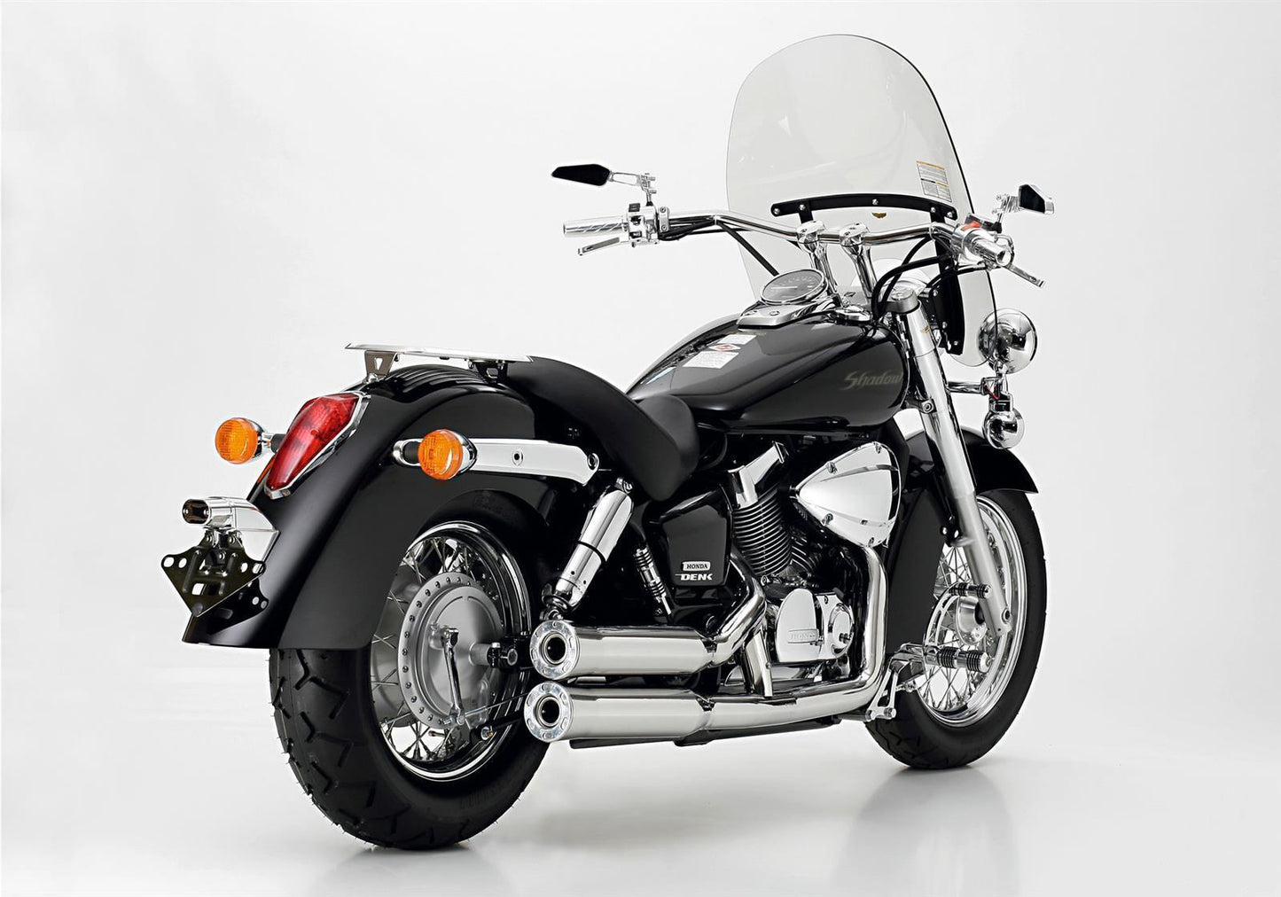 FALCON Double Groove Auspuff passend für Honda VT750 Shadow 2008-2016 - Kama Bike Parts