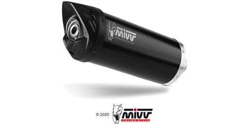 MIVV MOVER Auspuff schwarz passend für YAMAHA TRICITY 300 2021-2024