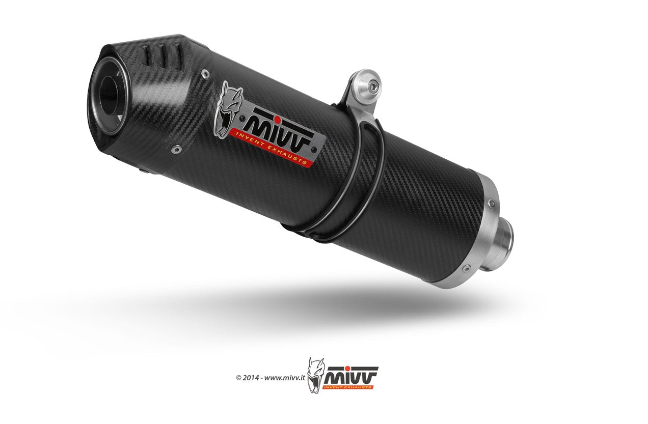 MIVV Oval Auspuff Carbon passend für Suzuki SV 650 2016-2024