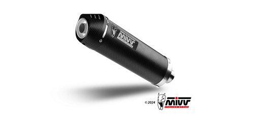 MIVV Oval Auspuff Carbon passend für SUZUKI V-Strom 650 2017-2024