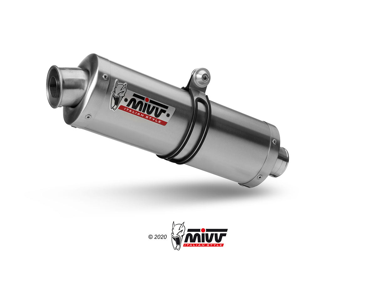 MIVV Oval Auspuff Edelstahl passend für CFMOTO 650 MT 2021-2023