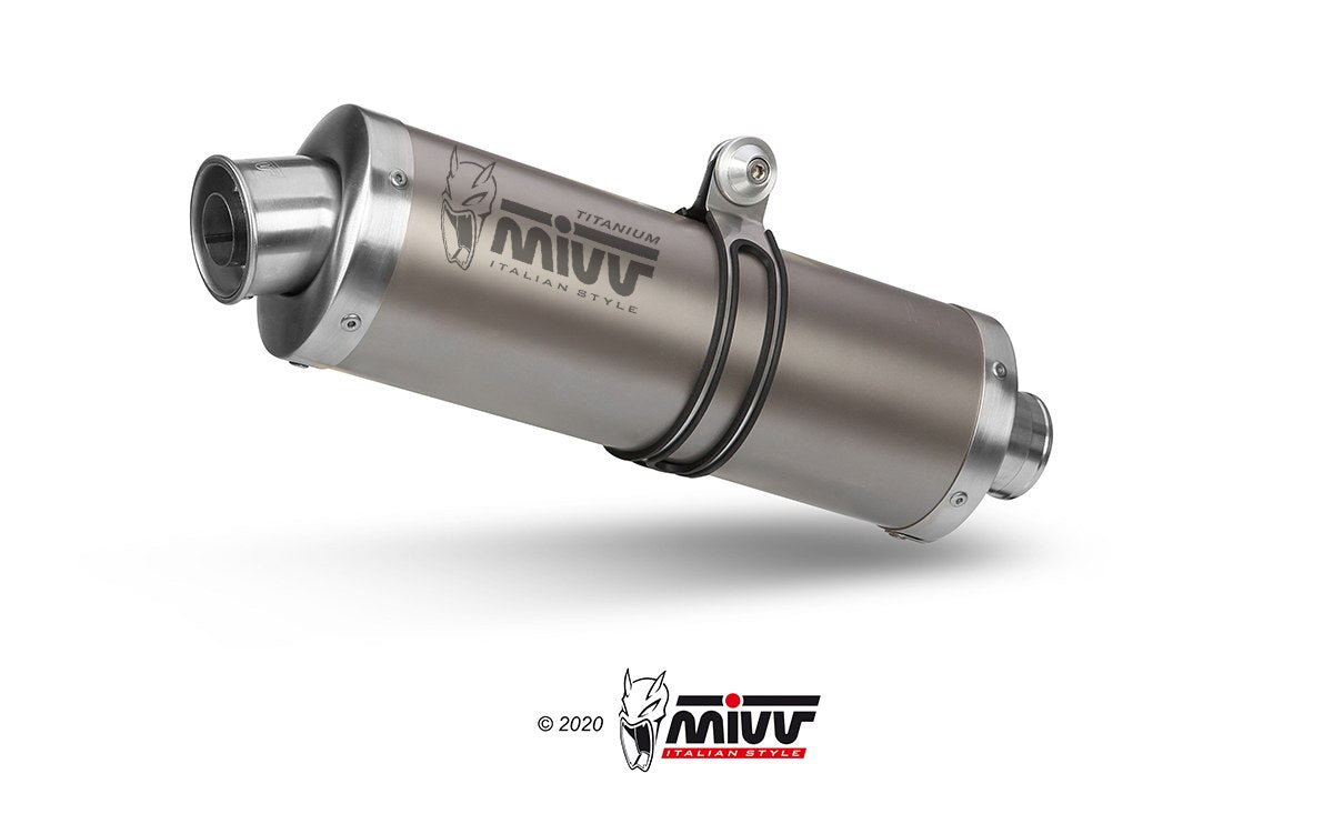 MIVV Oval Auspuff Titan passend für YAMAHA Tenere 700 2019-2026