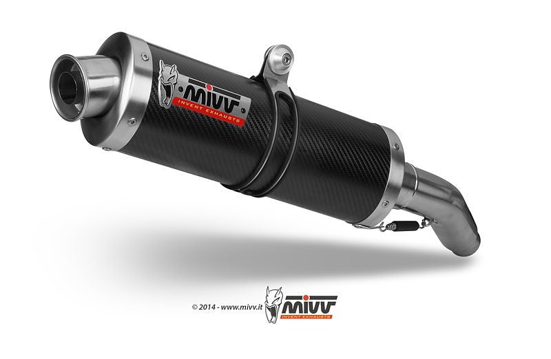 MIVV Oval Auspuff Carbon passend für Honda CBR 600 F 99-00