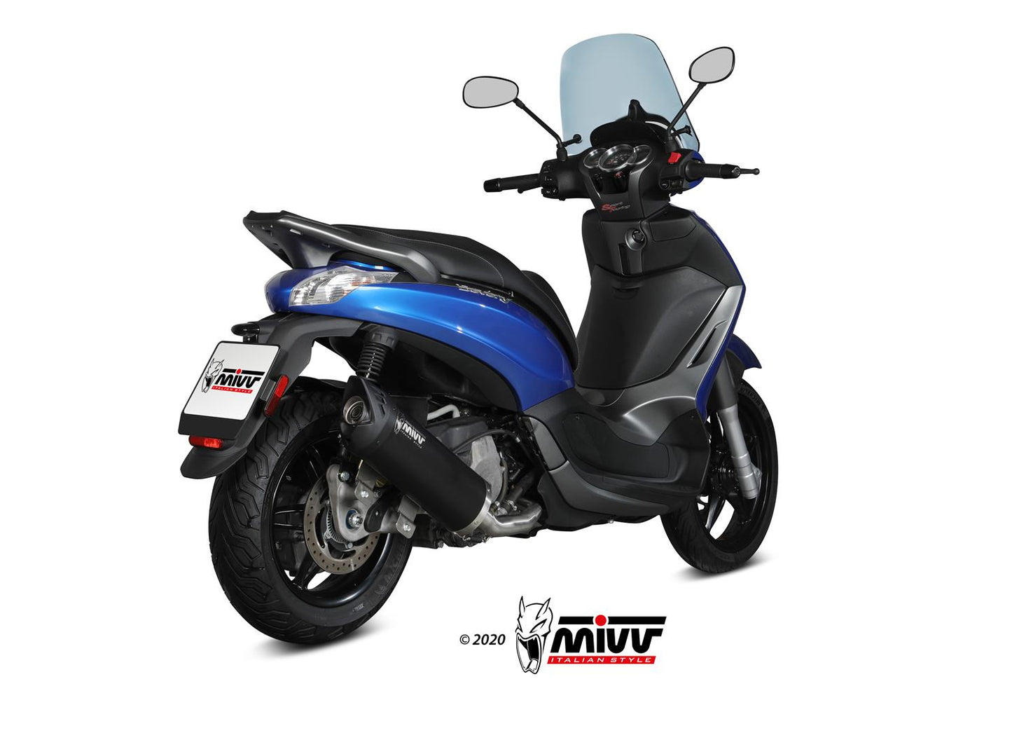 MIVV MOVER Auspuff Komplettanlage passend für PIAGGIO Beverly 350 2017-2020