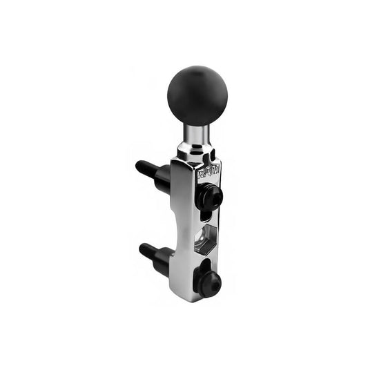 RAM Mounts Chrom-Basisbefestigung für Motorräder (Lenker/Bremse/Kupplung) - B-Kugel (1 Zoll) - Kama Bike Parts