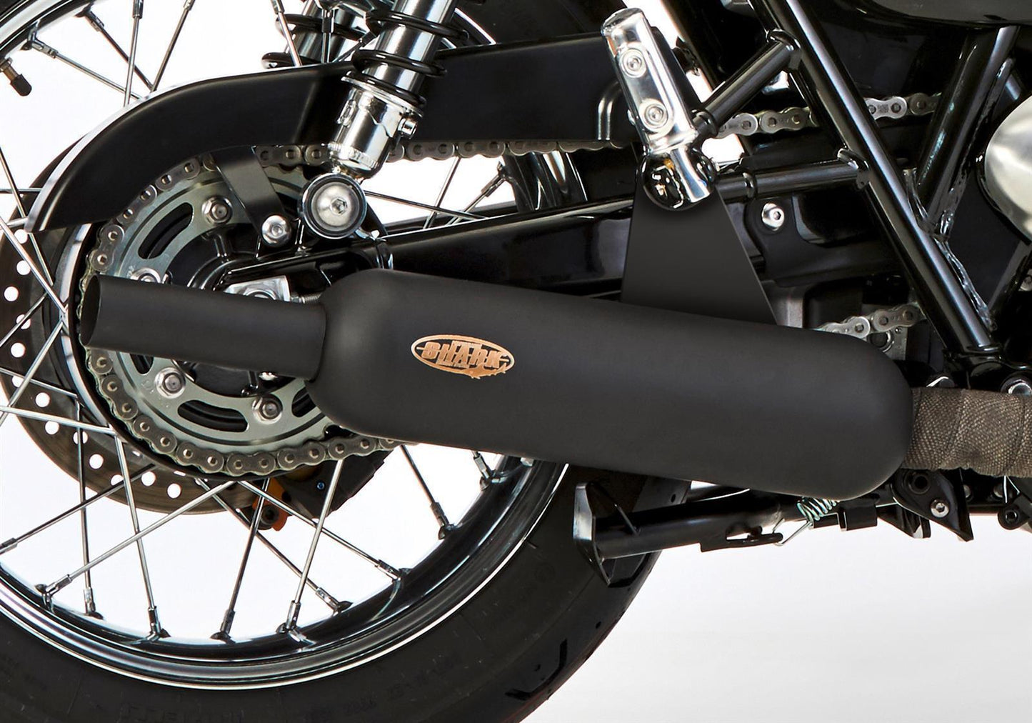 SHARK Retro Classic Auspuff passend für Triumph Bonneville Speedmaster 2018-2020 - Kama Bike Parts