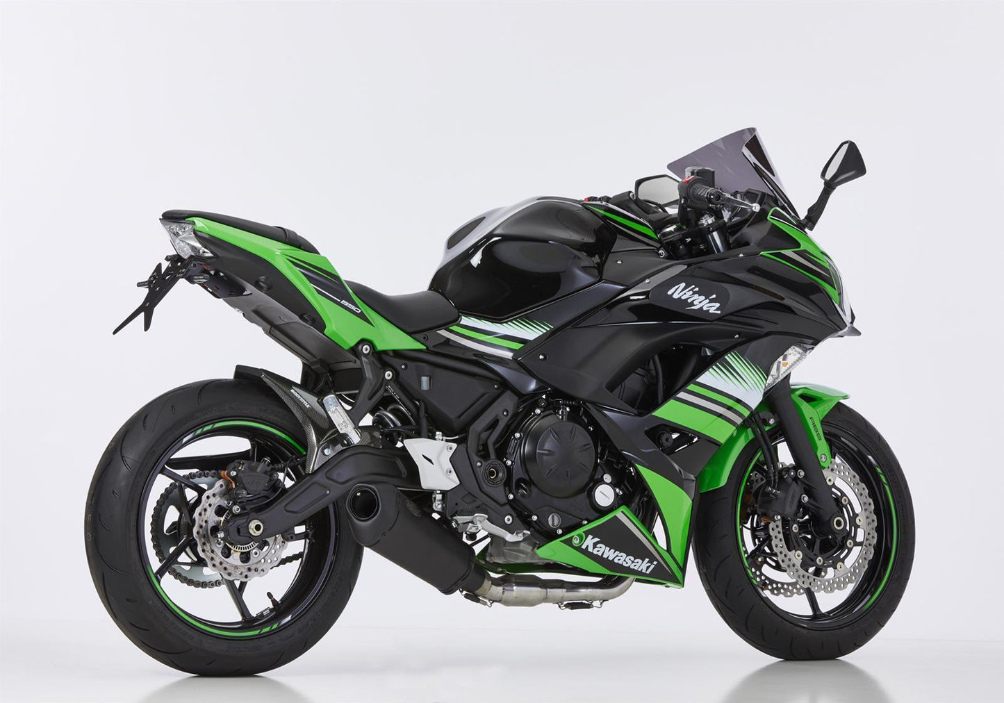 SHARK DSX-10 Auspuff Komplettanlage passend für Kawasaki Z650 2017-2020 - Kama Bike Parts