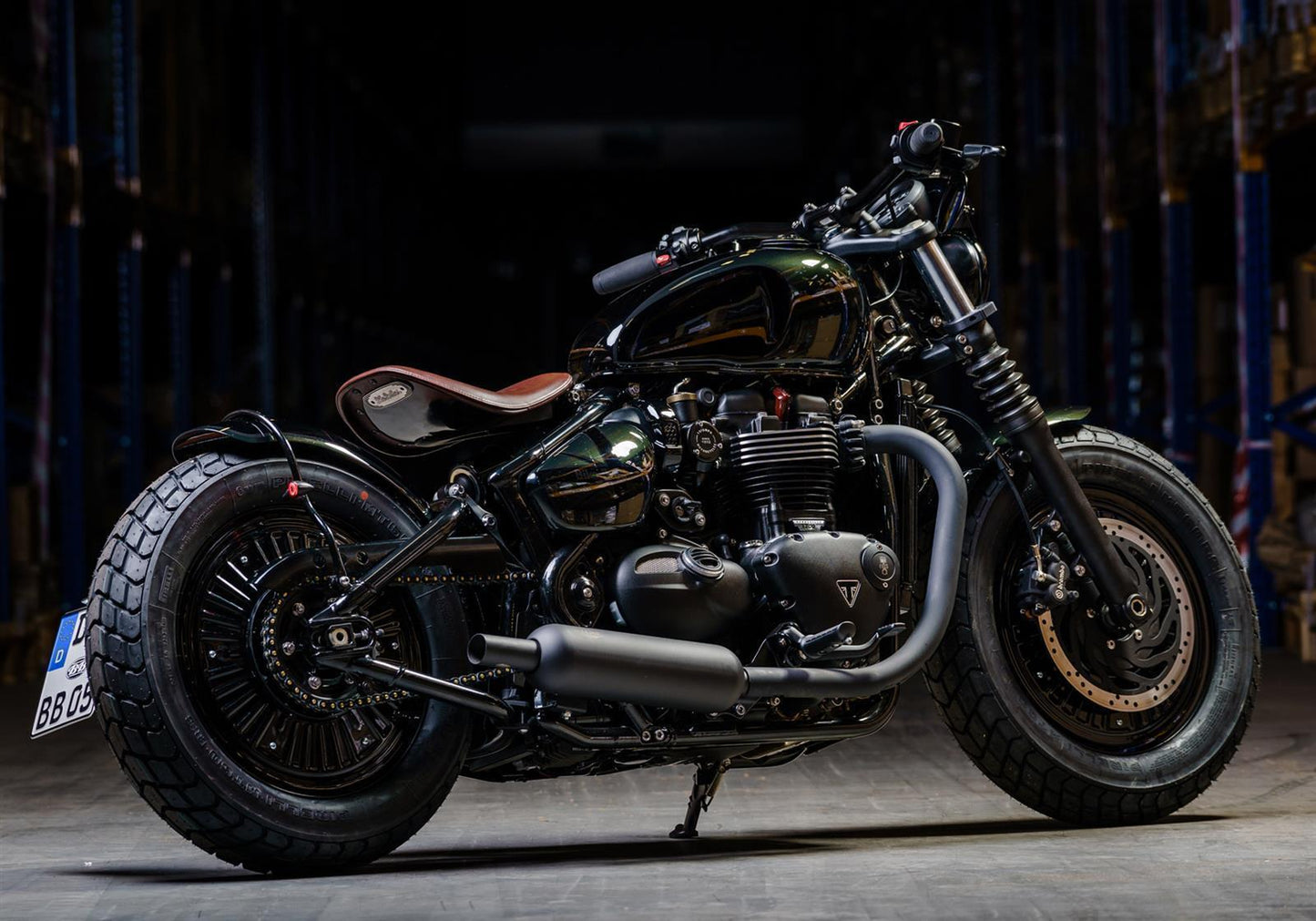 SHARK Retro Classic Auspuff passend für Triumph Bonneville Speedmaster 2018-2020 - Kama Bike Parts