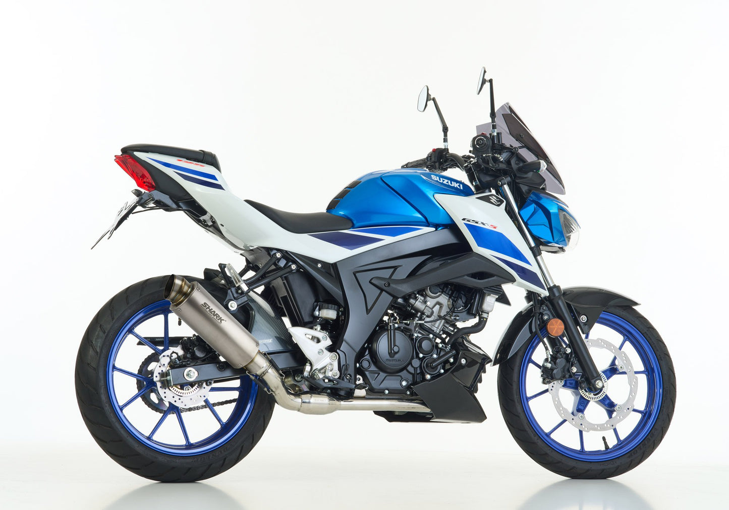 SHARK SRC 4 Auspuff Super Short passend für SUZUKI GSX-S 125 2017-2021 - Kama Bike Parts