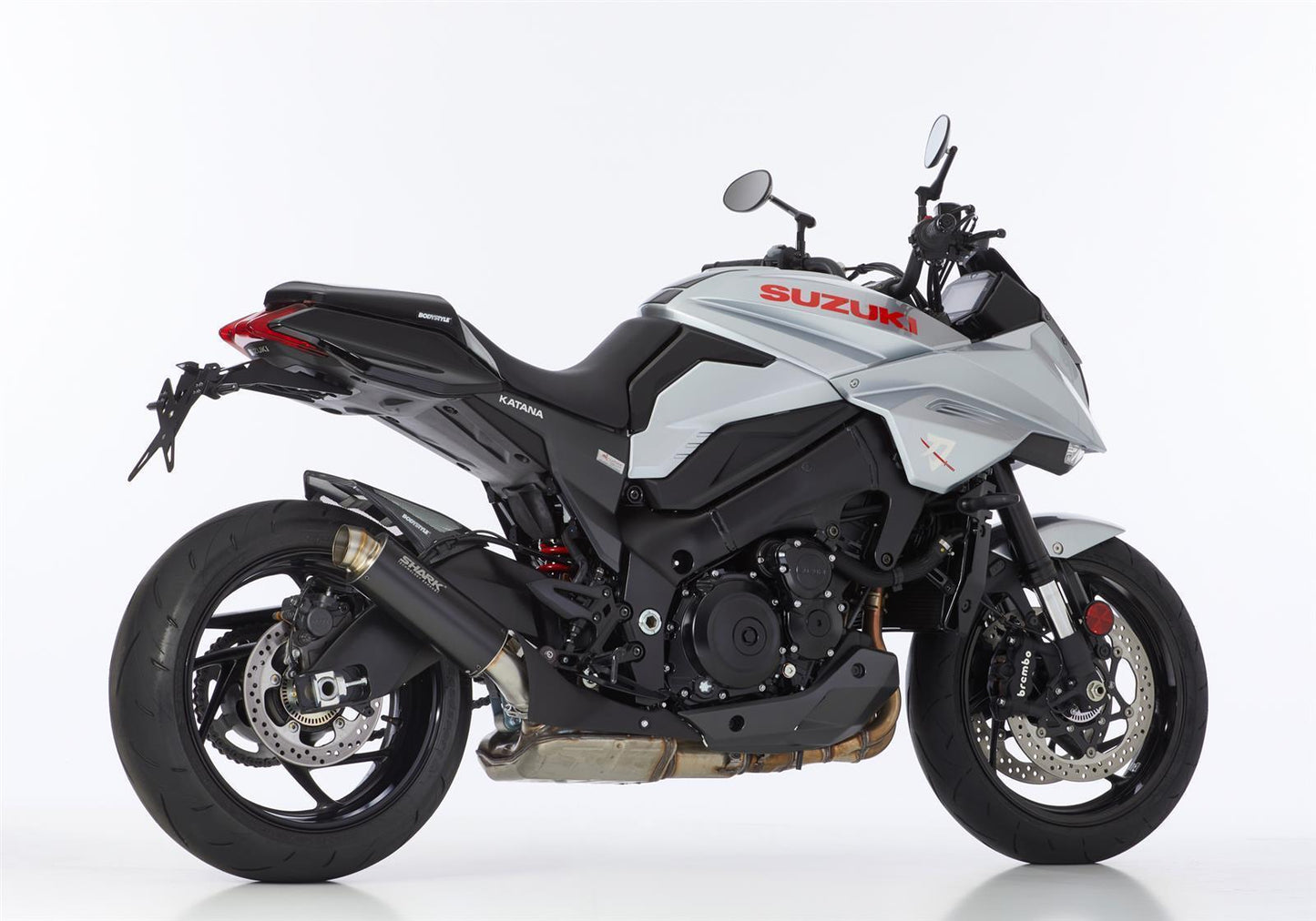 SHARK SRC 4 High-Up Auspuff Super Short passend für SUZUKI GSX-S 1000 2017-2024 - Kama Bike Parts