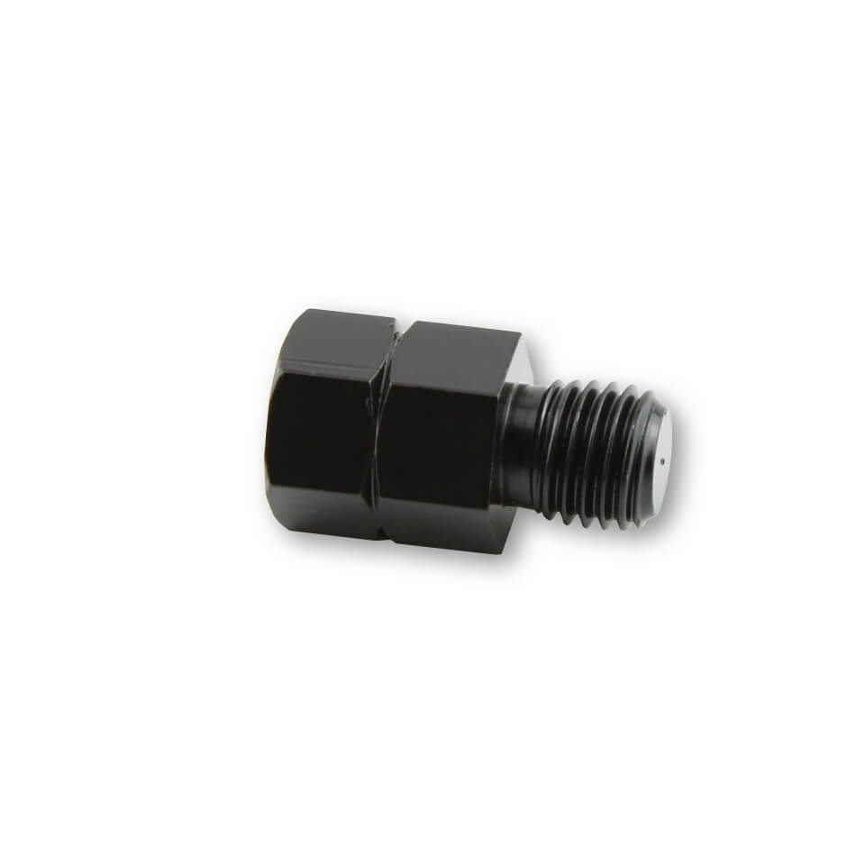 Spiegeladapter Loch M10 re. auf Bolzen M10 li. schwarz - Kama Bike Parts
