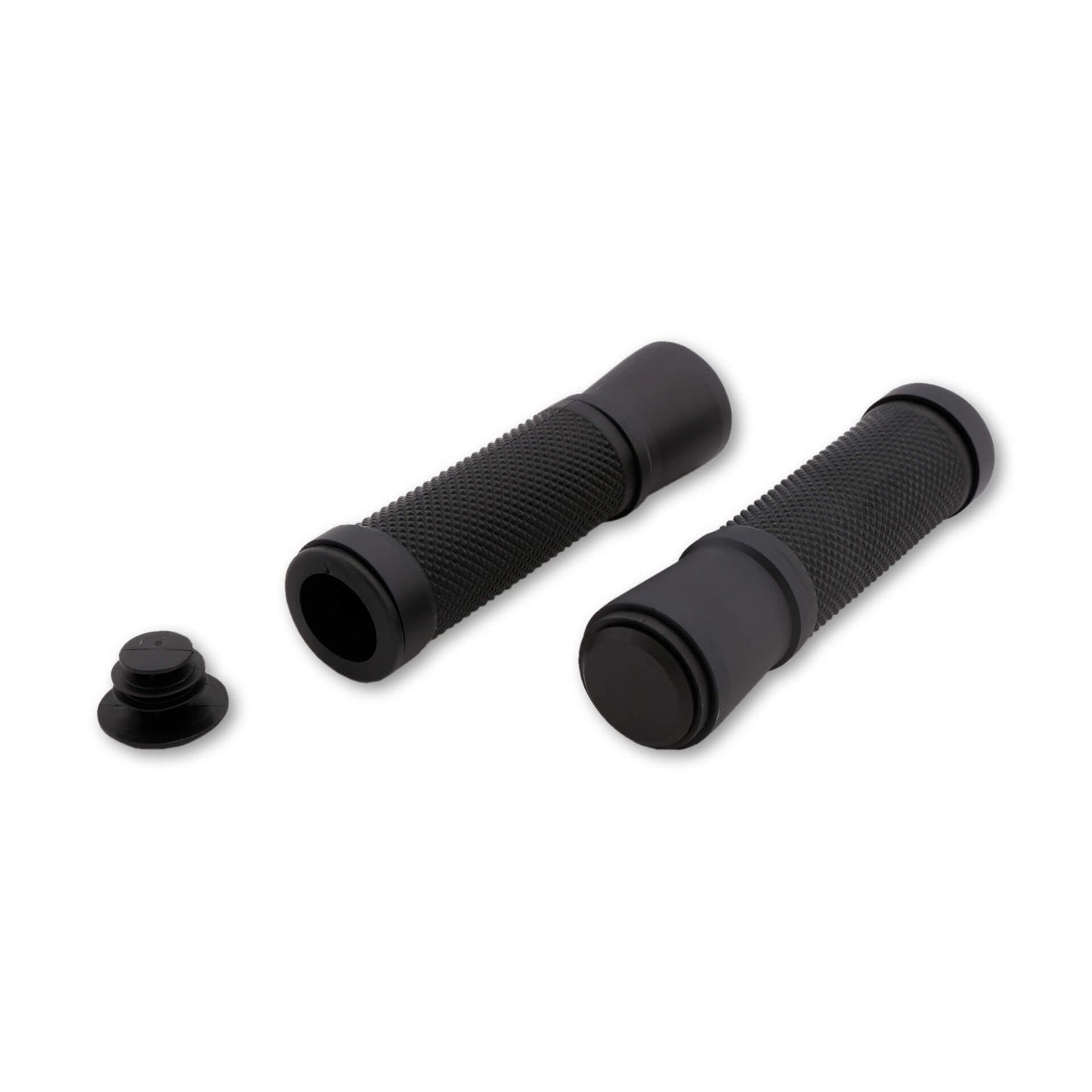 SHIN YO Lenkergriffe mit schwarz oder silber glänzenden Metallringen - Kama Bike Parts