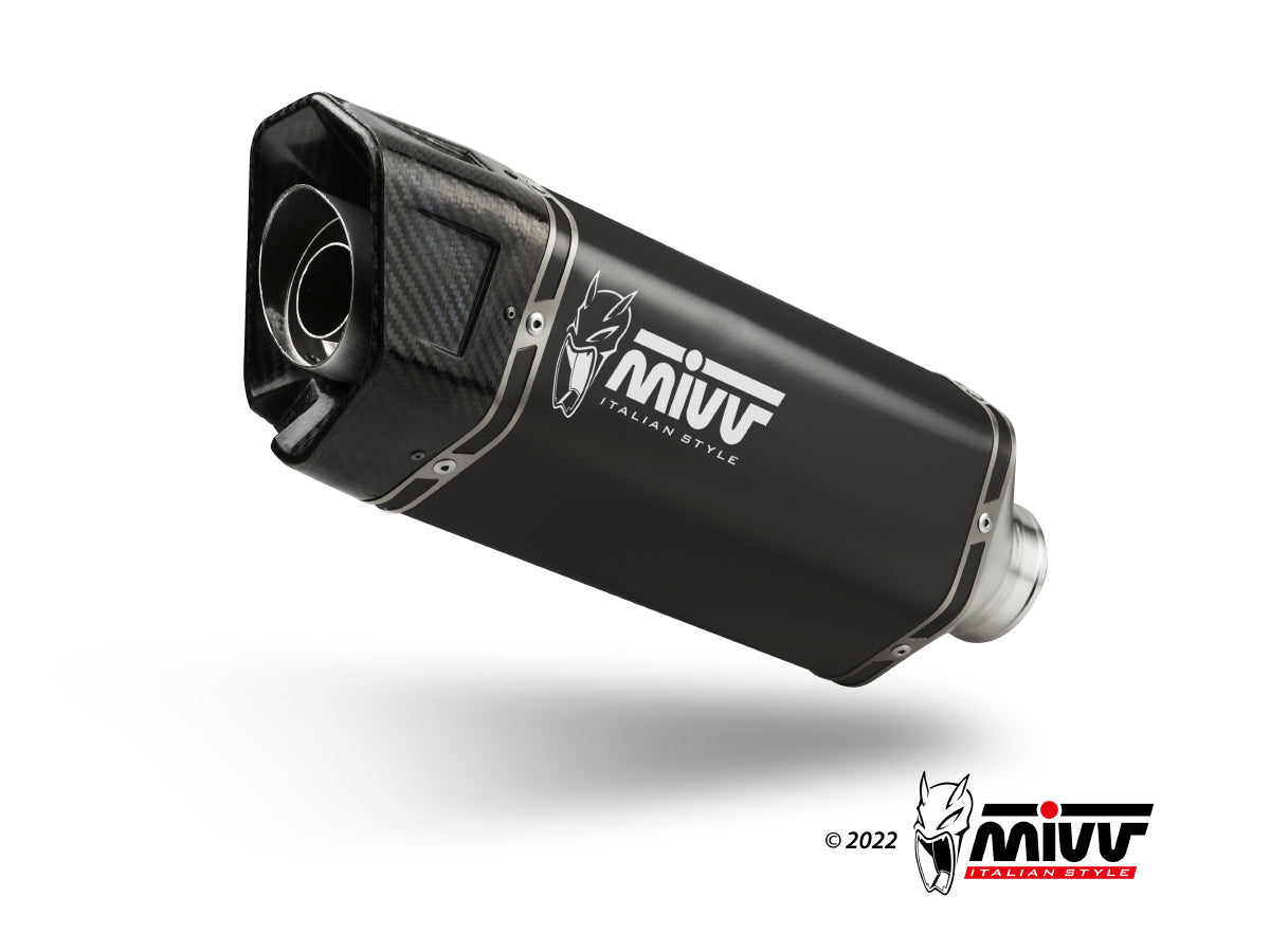 MIVV SR-1 Auspuff Titan schwarz passend für KYMCO AK 550 2021-2024