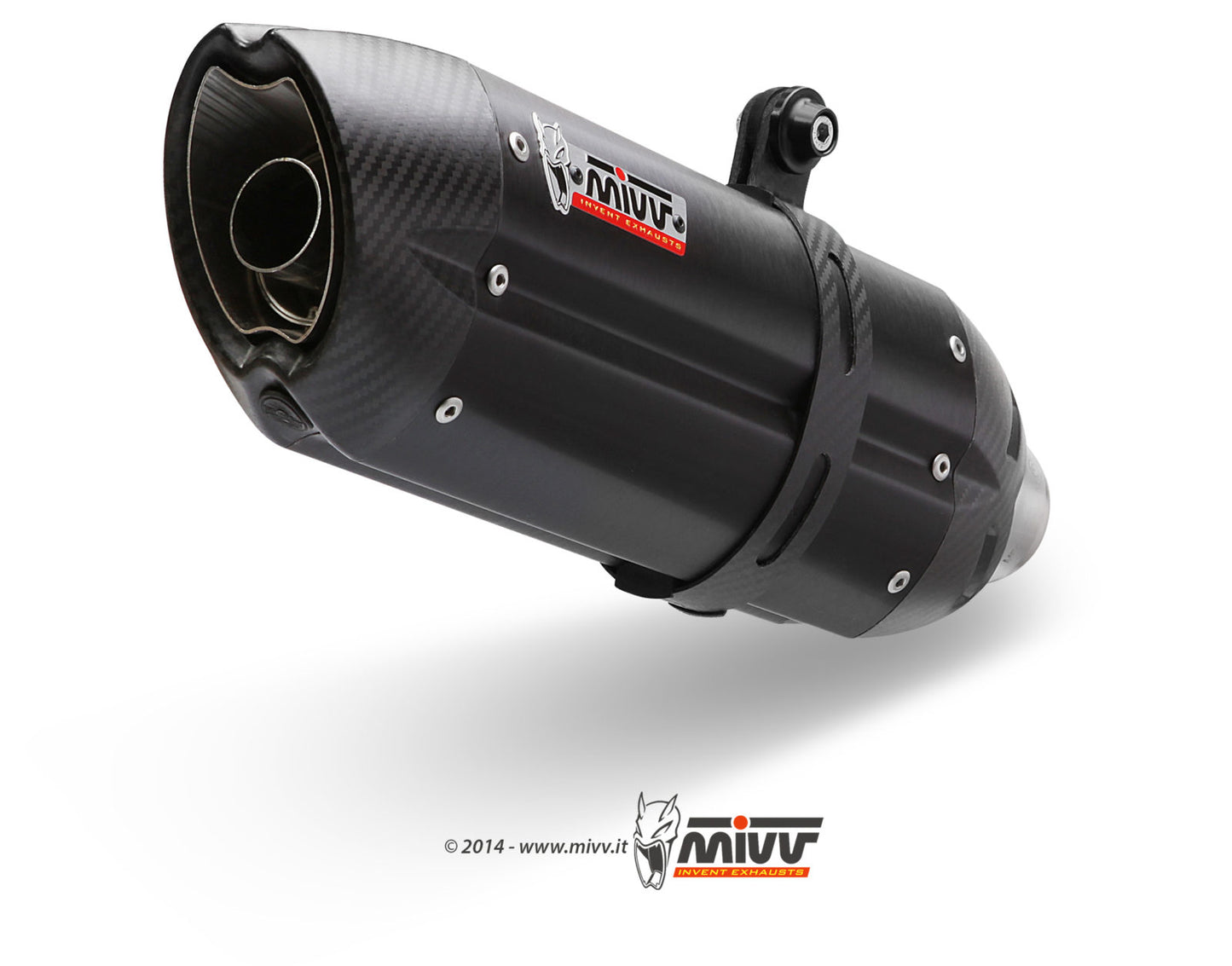 MIVV Suono Auspuff Komplettanlage schwarz passend für SUZUKI GSX-R 125 2017-2020