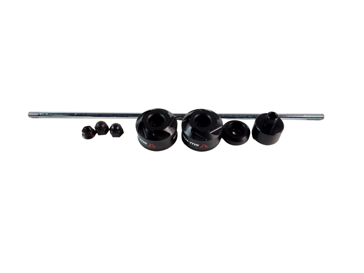 Sturzpad-Kit für Hinterachse Schwarz passend für Yamaha MT-09 2016- - Kama Bike Parts