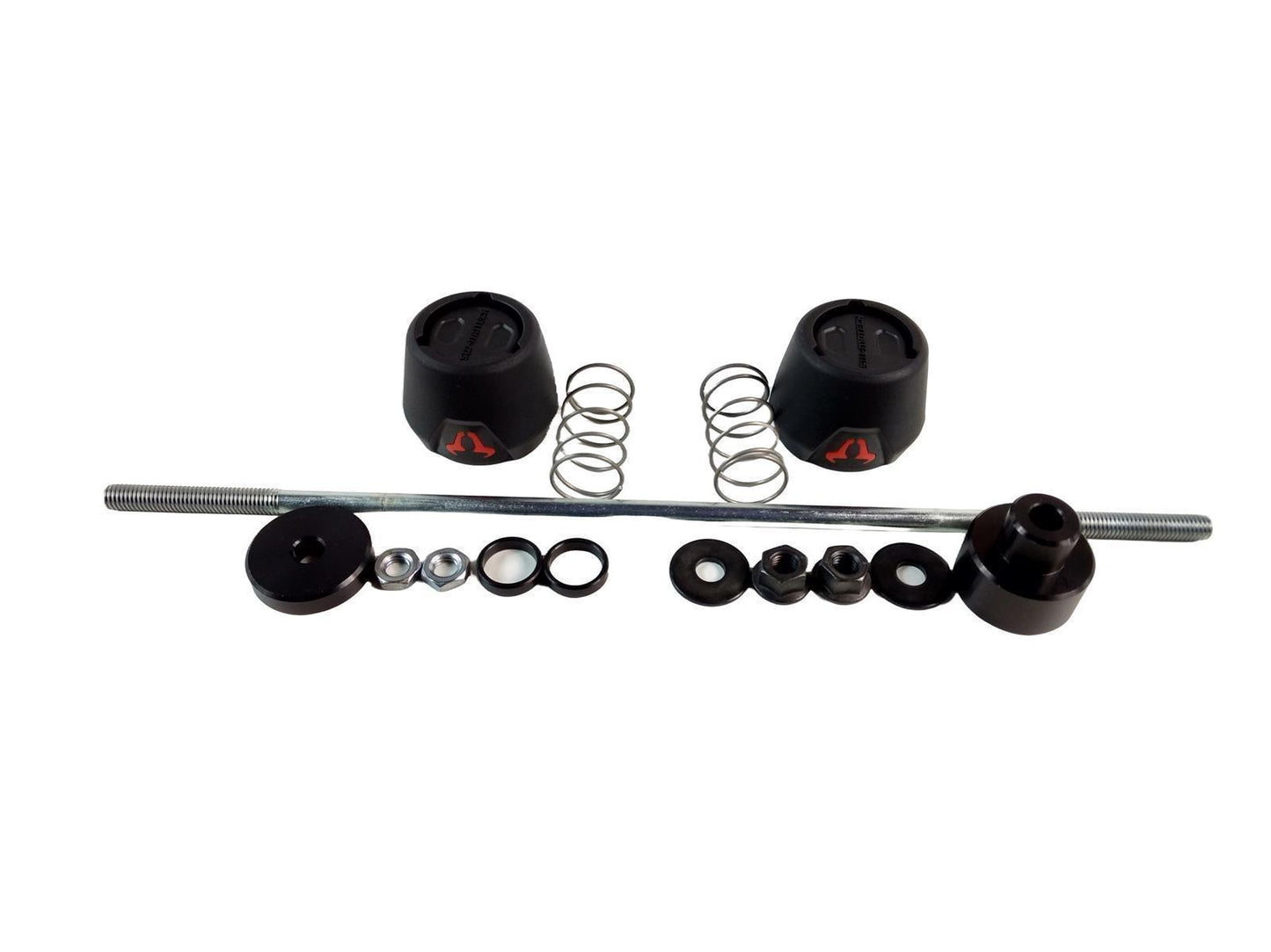 Sturzpad-Kit Vorderachse Schwarz passend für Yamaha XT 1200 Z Super Ténéré 2010- - Kama Bike Parts