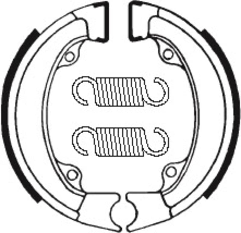 Bremsbacken Organisch BA011 passend für PEUGEOT ZENITH 50 2T 1994-1997 - Kama Bike Parts