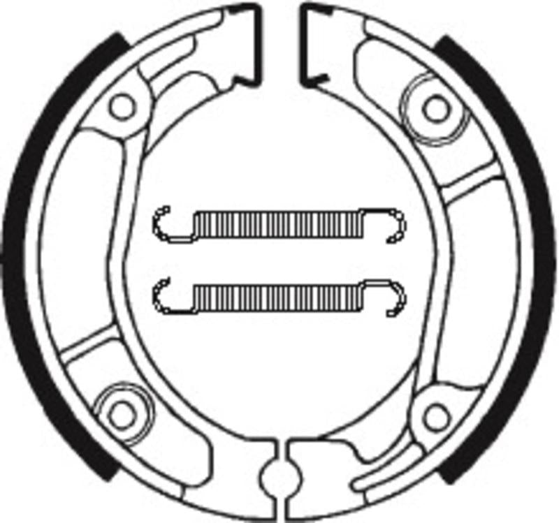 Bremsbacken Organisch BA013 passend für Honda XL 250 R 1984-1987 - Kama Bike Parts