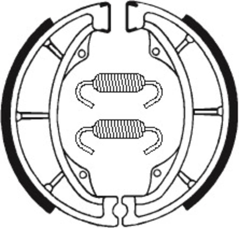 Bremsbacken Organisch BA014 passend für SUZUKI GN 125 1982-2001 - Kama Bike Parts