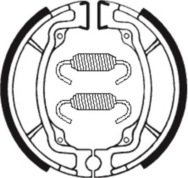 Bremsbacken Organisch BA015 passend für HYOSUNG KR MASTER 110 2004-2005 - Kama Bike Parts